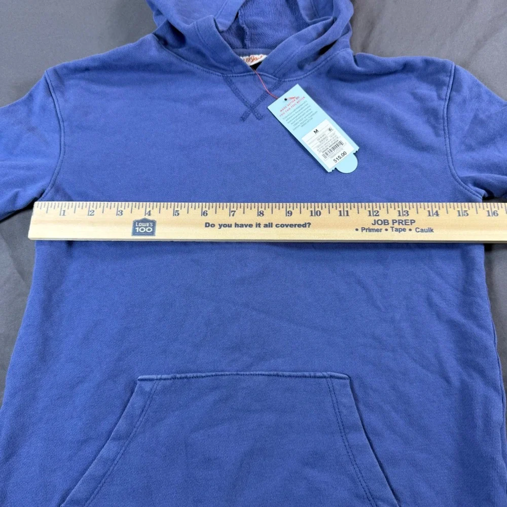 Cat & Jack Boys Blue Hooded Sweatshirt Pullover Kangaroo Pocket Size M 8/10